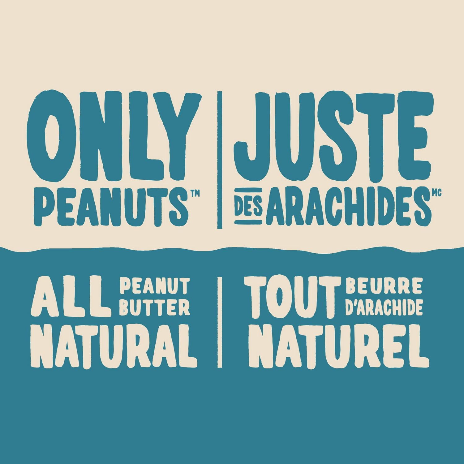 Kraft All Natural Peanut Butter with Sea Salt, 750g/26.5oz - Only Peanuts Label
